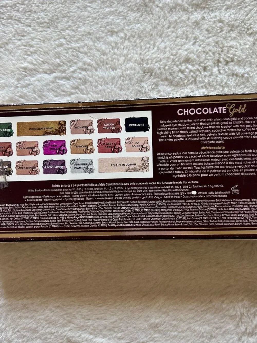 Too Faced CHOCOLATE GOLD EyeShadow Palette